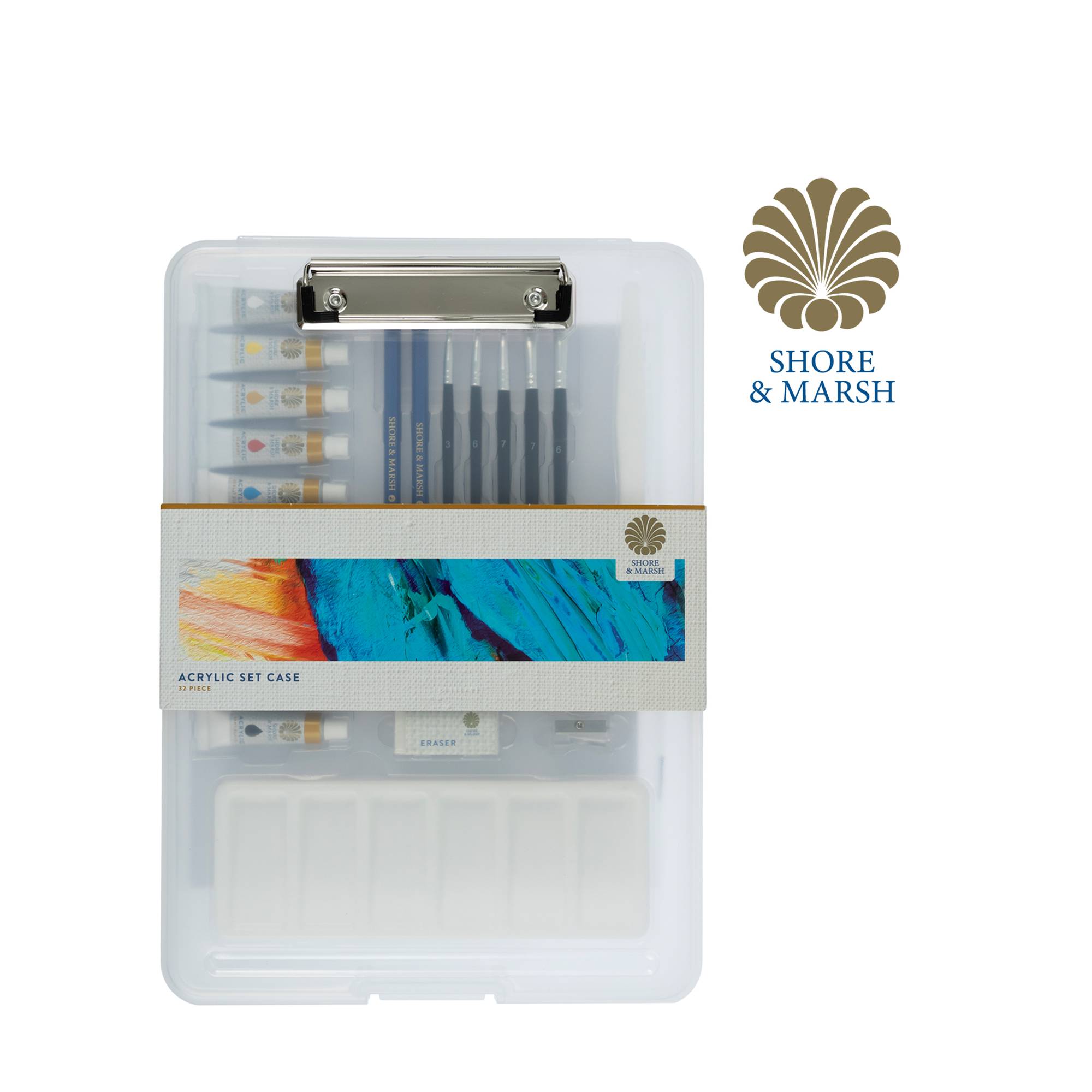 Shore & Marsh Acrylic Set Case 32 Pieces