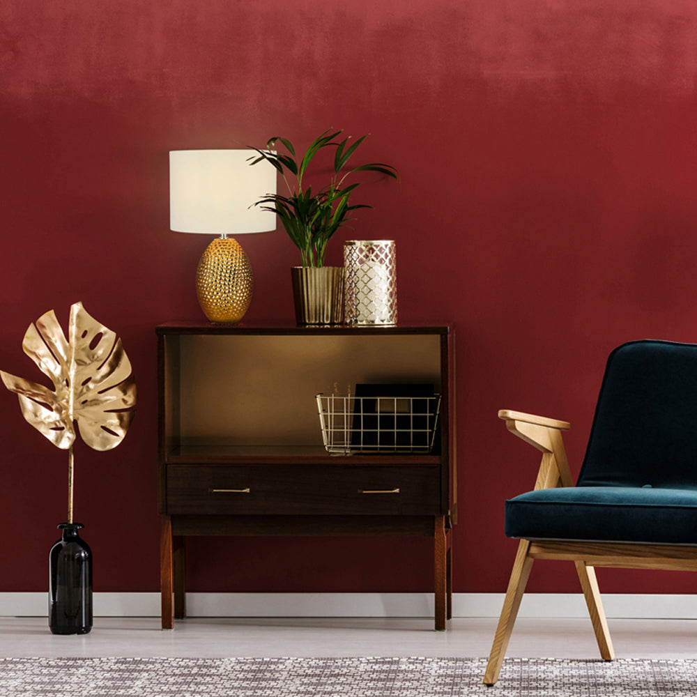 Searchlight Nadine Tafellamp - Ceramic Gold