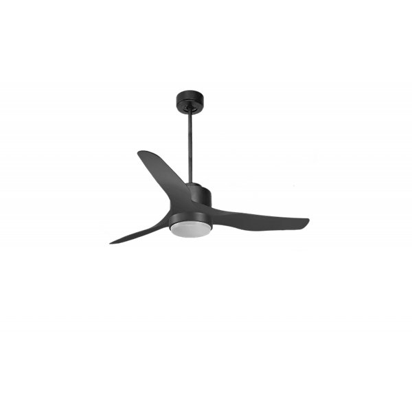Modulo Regular Exterior - un ventilateur pour extérieur IP44, DC 127 cm Gris basalte pales abs noir Lumière dimmable 20 à 30 m²