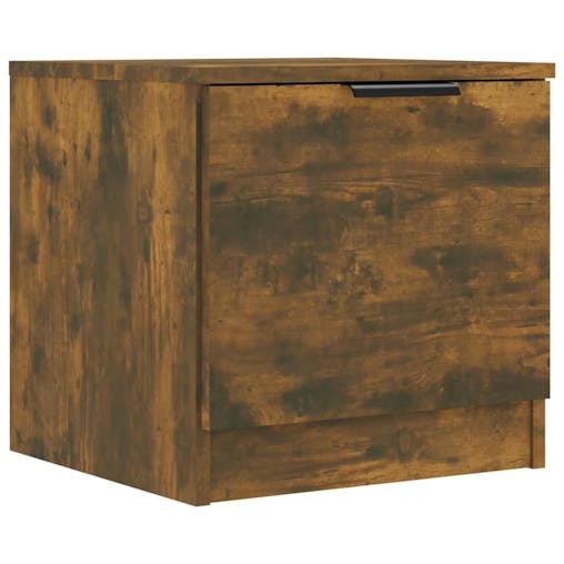NNEVL Bedside Cabinets 2 pcs Smoked Oak 40x39x40 cm