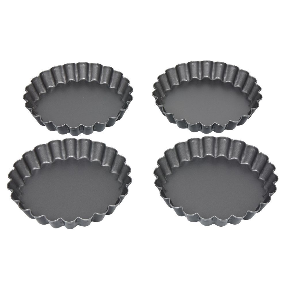Moule à tartelette revêtement antiadhésif Ø12cm x4