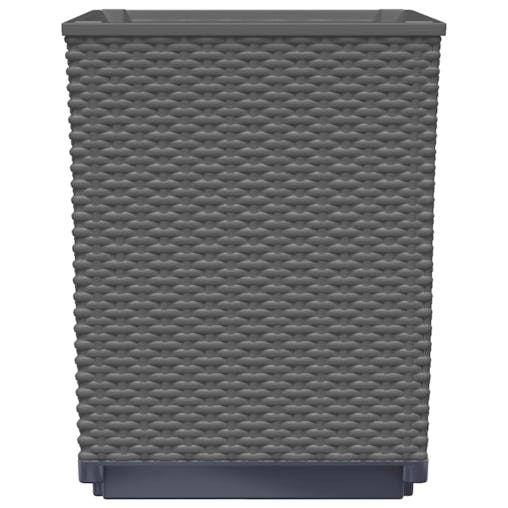NNEVL Planters 2 pcs Black 30x30x37 cm Polypropylene