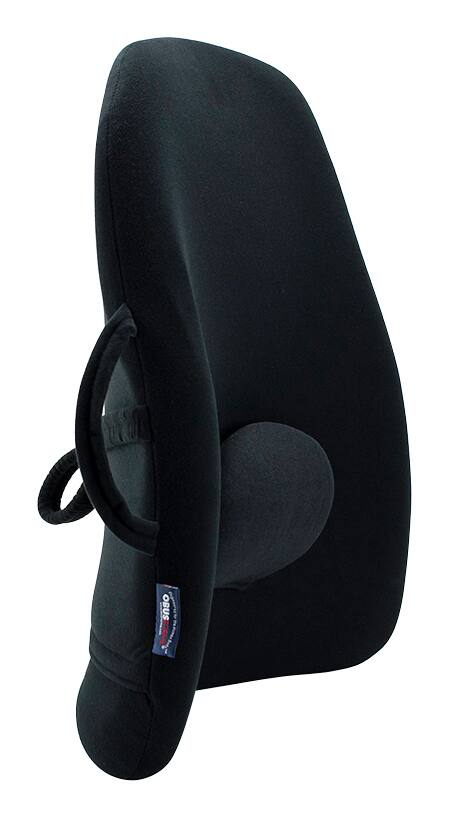 ObusForme Portable Wide-Back Backrest Support Cushion with Lumbar Pad For Office Chair/Home/Car