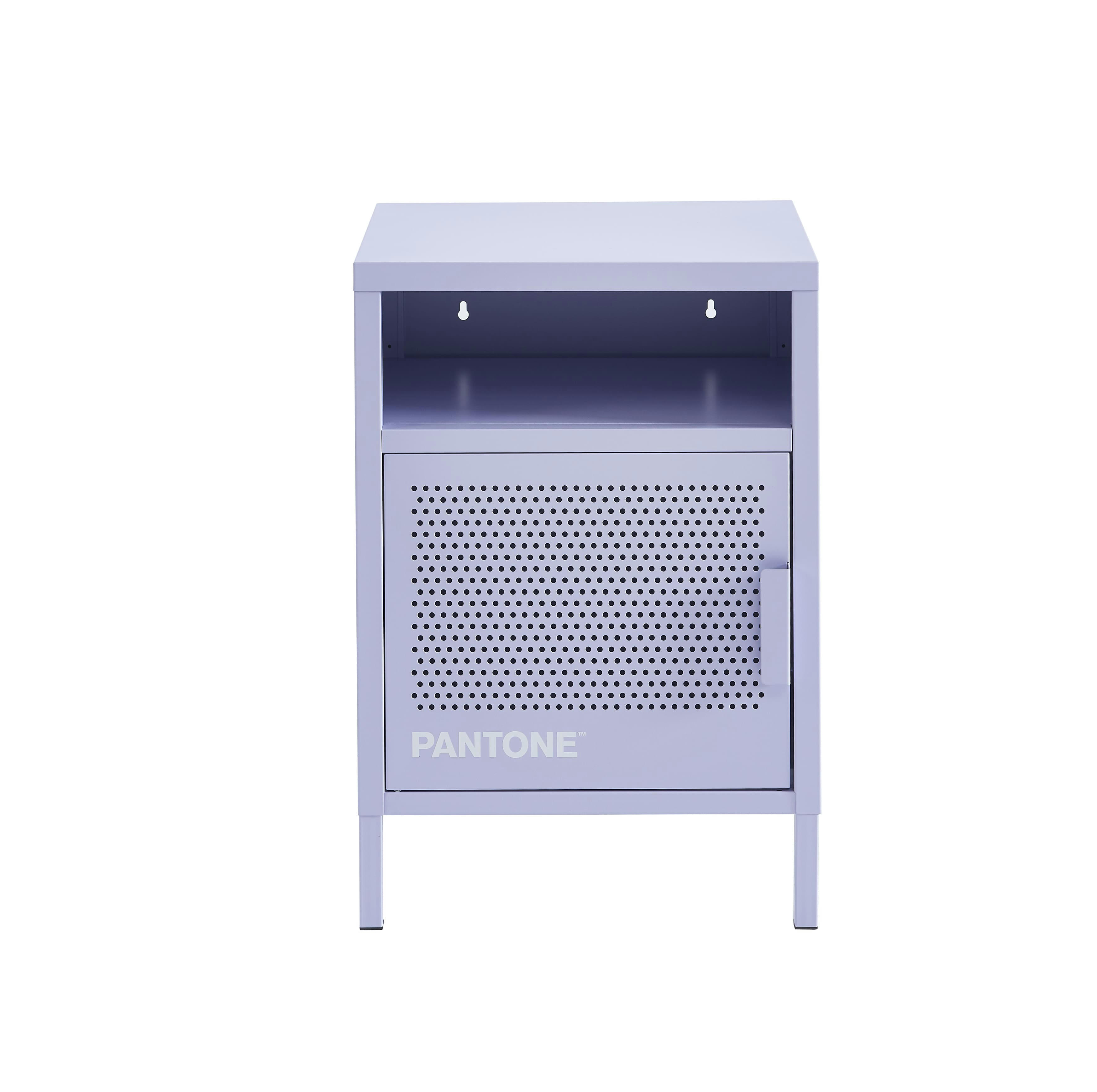 PANTONE - Table de chevet  métal lilas 40cm