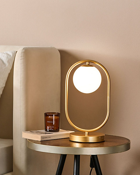 Lampe à poser YANKEE Métal Doré