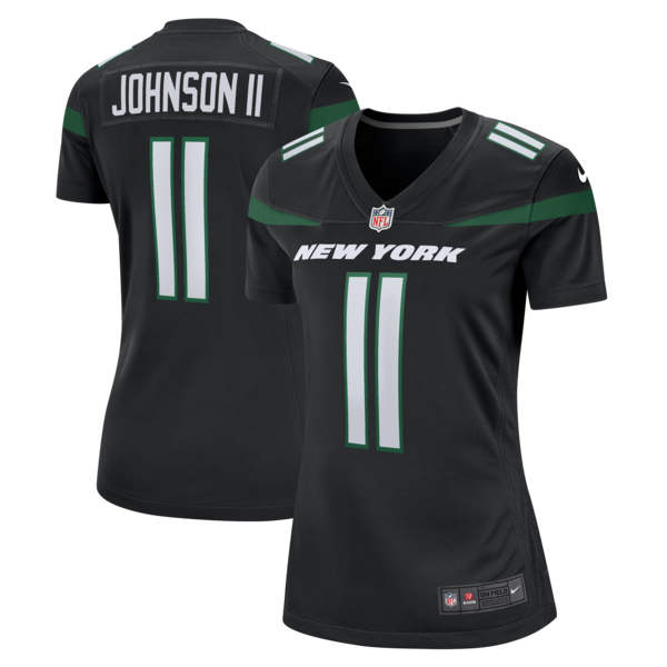 Jermaine Johnson II New York Jets Nike Women's Alternate Game Jersey - Stealth Black