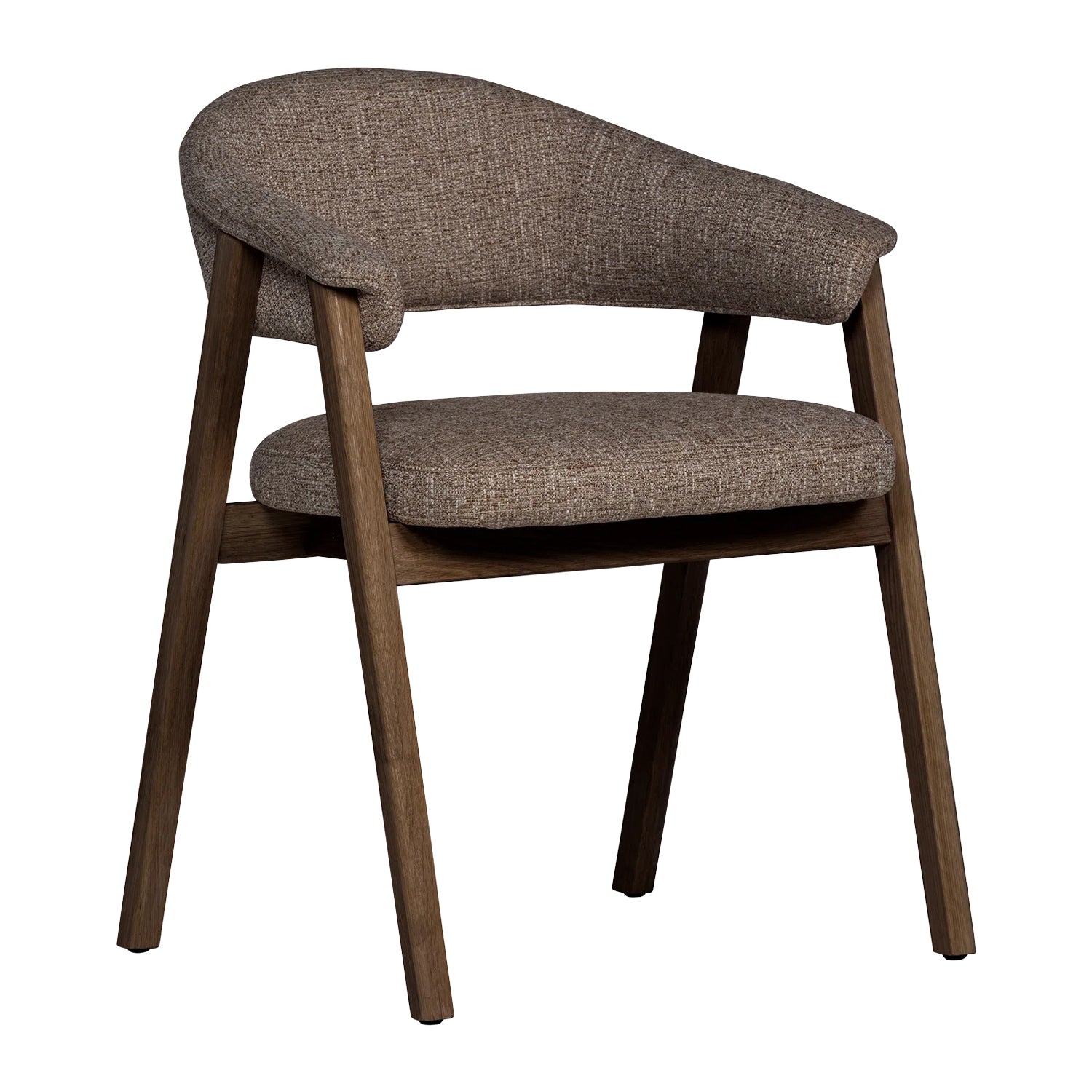 WOOOD Tunar Eetkamerstoel met Armleuning Eikenhout - Bruin