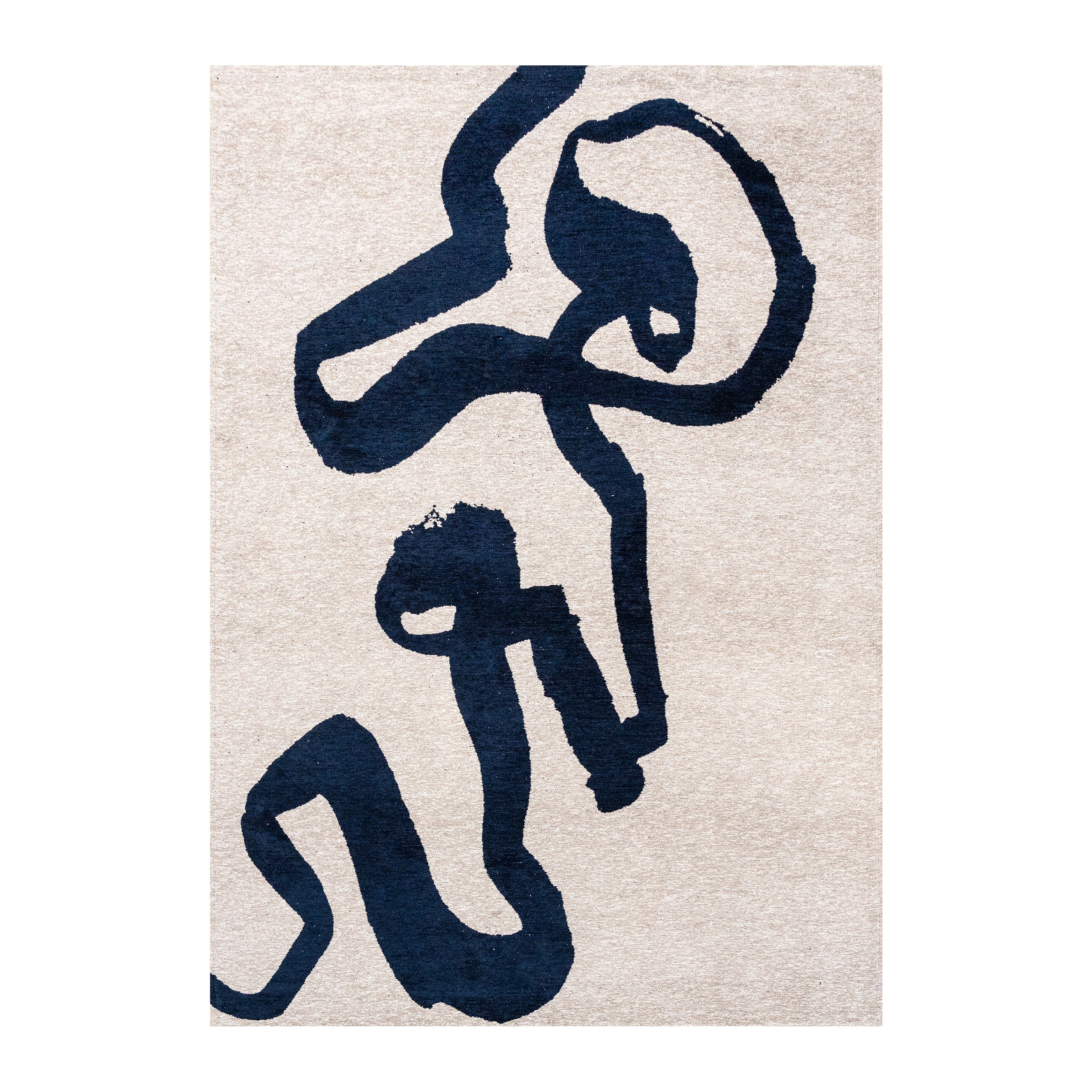 Louis de Poortere Ribbon Vloerkleed 140 x 200 cm - Sea Ink