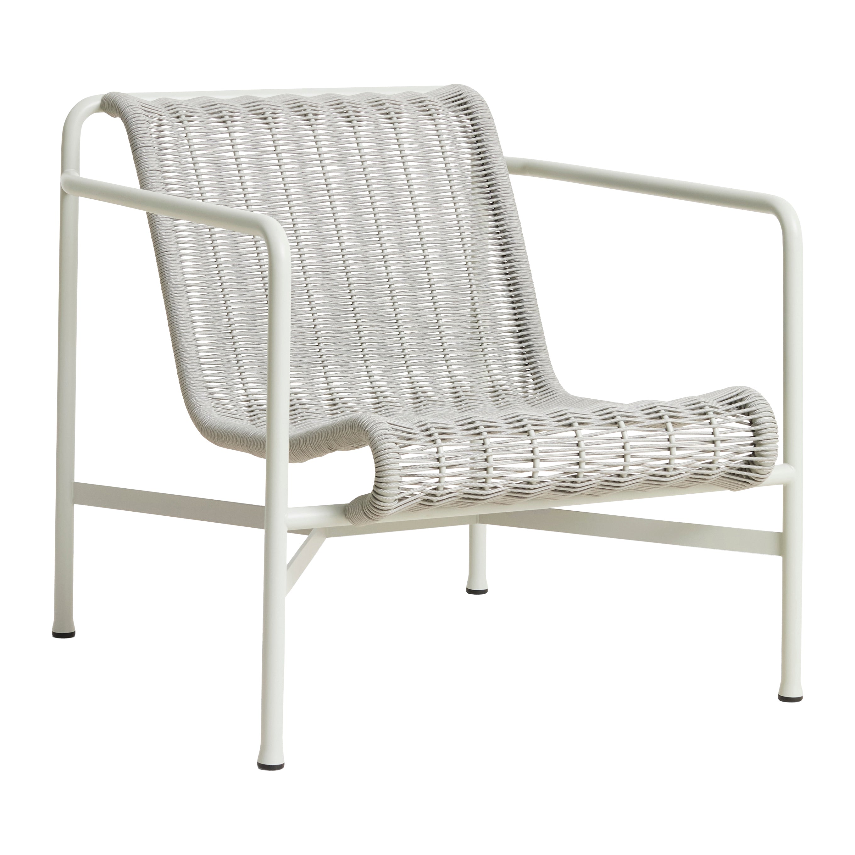 HAY Palissade Cord Lounge Chair Low - Lichtgrijs