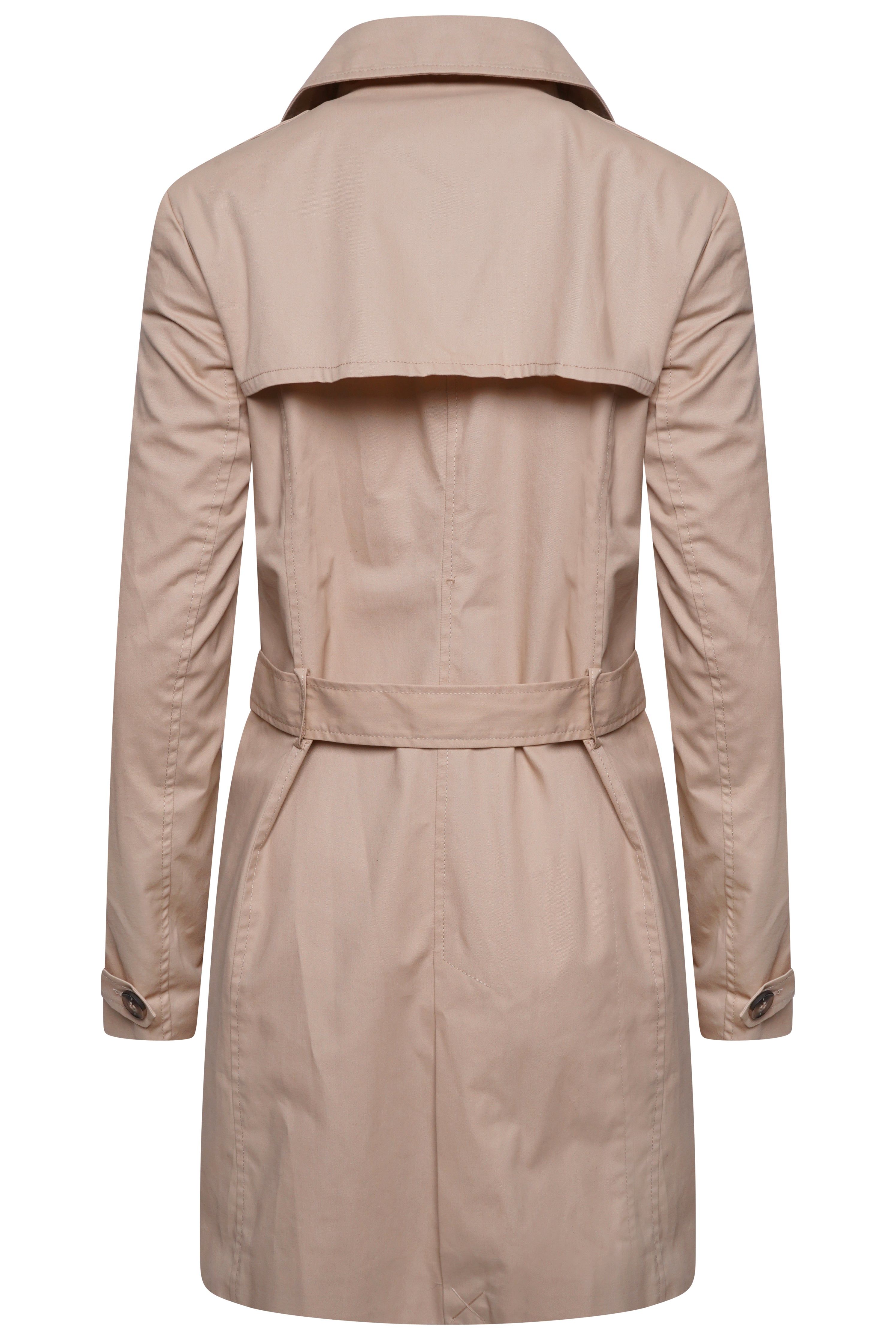 ELLE Tina Double Breasted Trench Coat