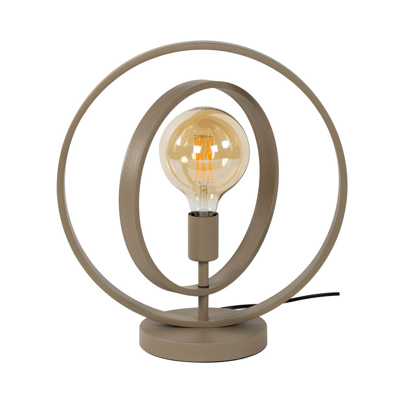 Giga Meubel Tafellamp Turn Around - Beige - 1-Lichts - 40x30x43cm