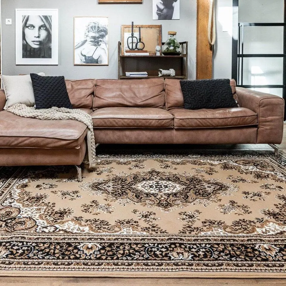 Interieur05 vintage Vloerkleed Perzisch Nain bruin - 160 x 225 cm