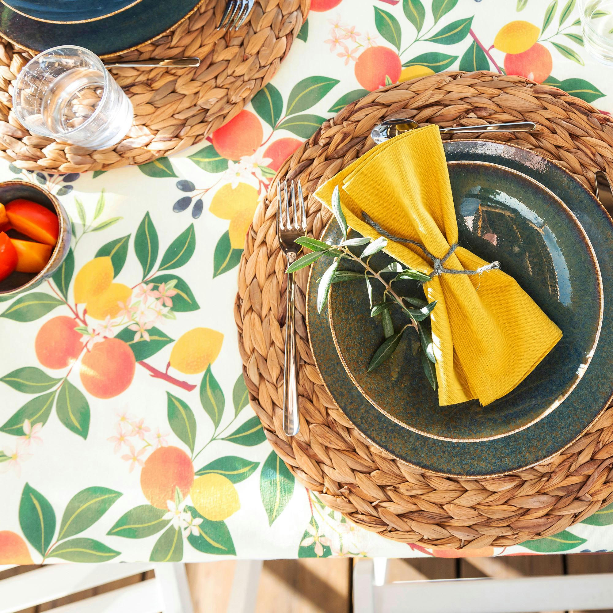 MARSEILLAIS - Nappe 140x300 blanc écru en coton 170 g/m²