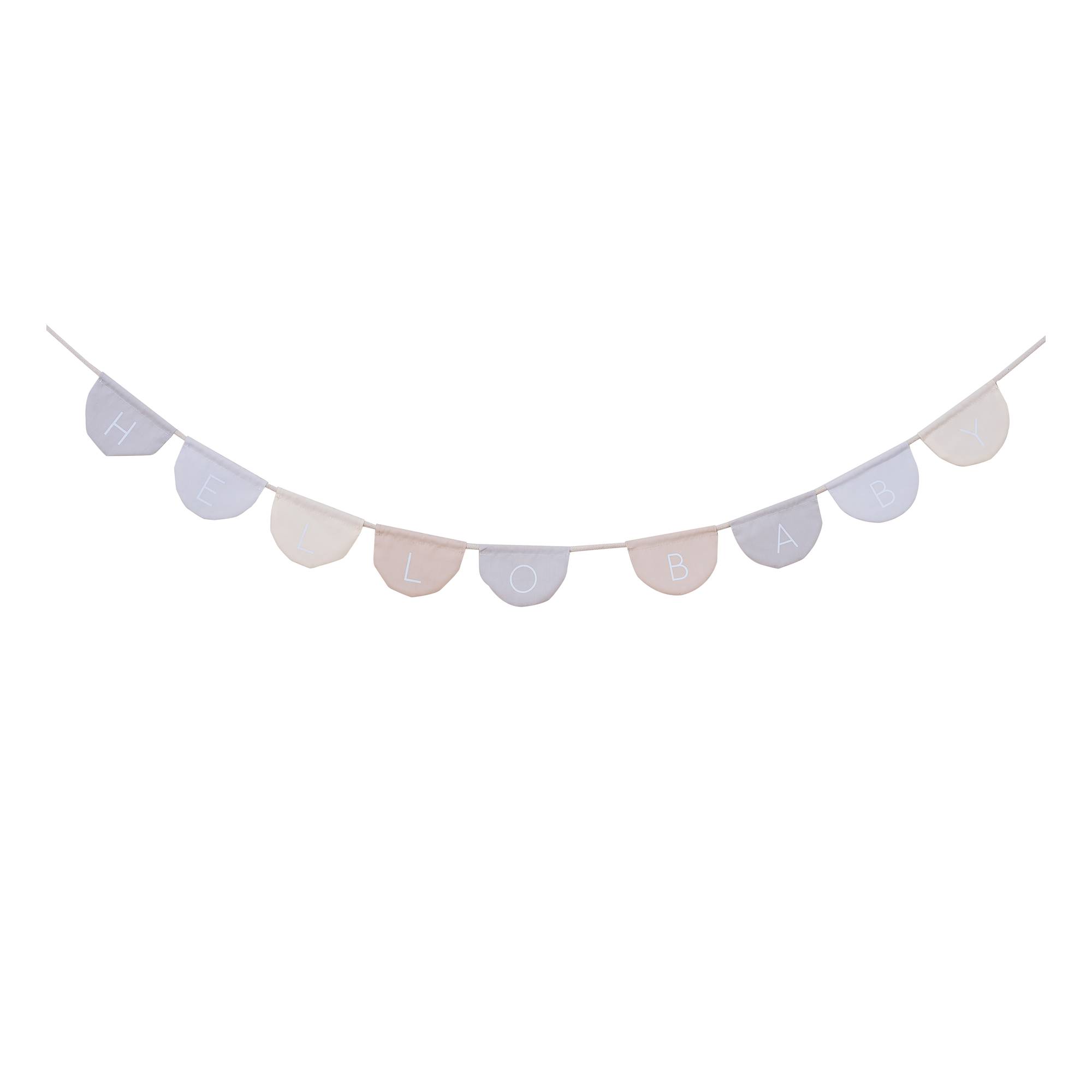 Ginger Ray Hello Baby Fabric Bunting 1.6m