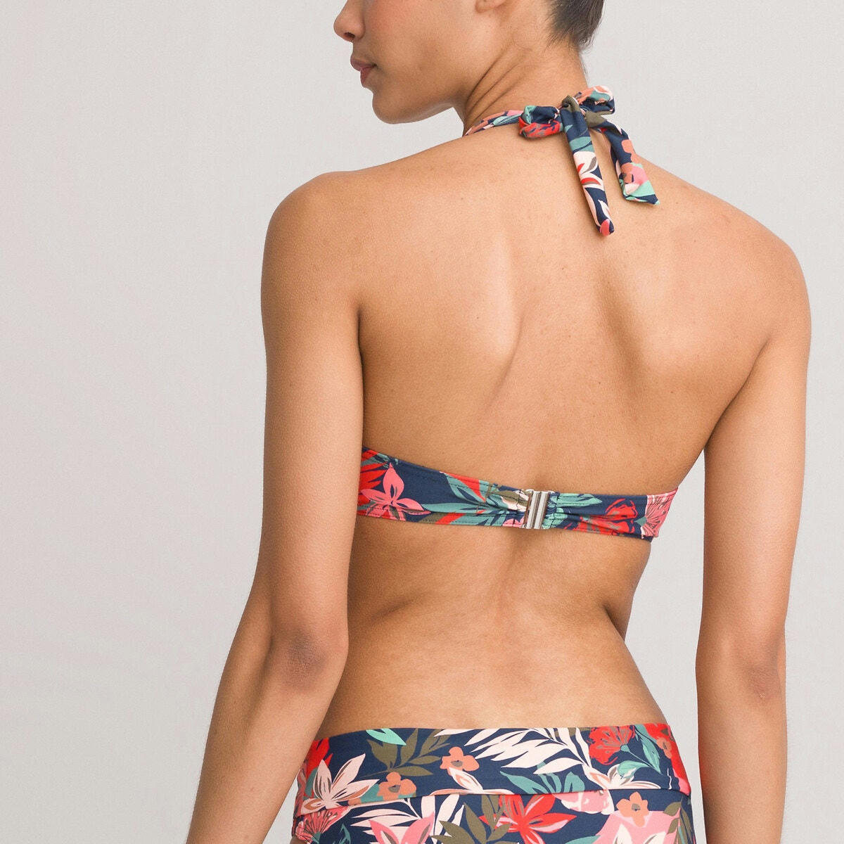 Haut de maillot de bain foulard imprimé floral
