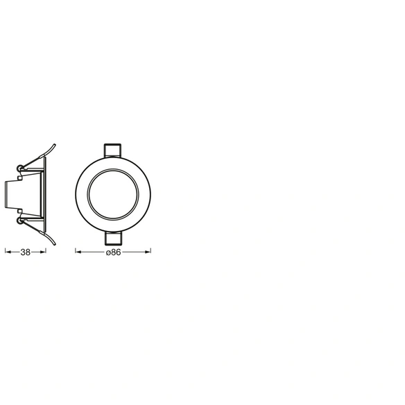 Spotleuchte, tunable white, Ø 8,6 cm, weiß