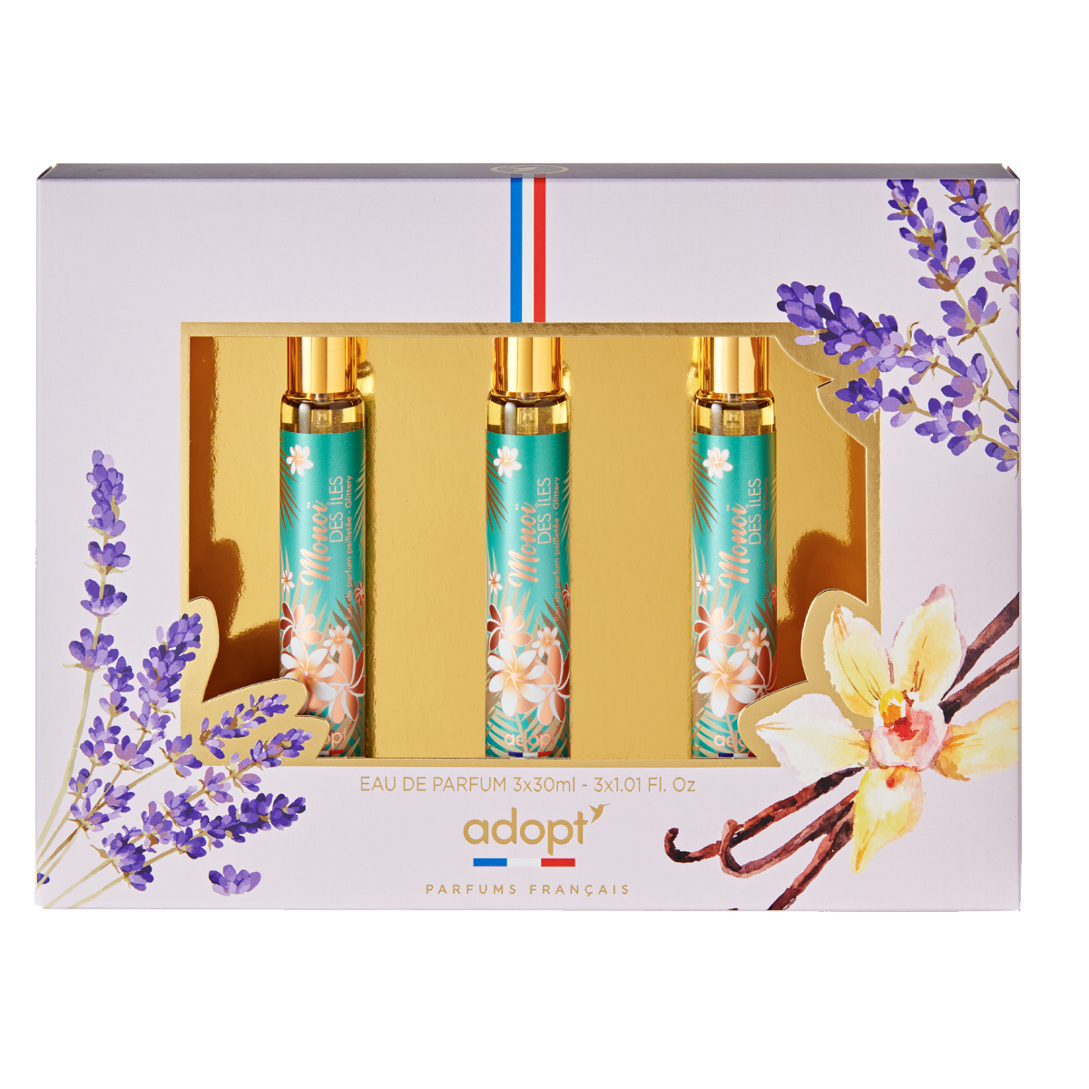 Trio Monoï des îlesCOFFRET 3 EAUX DE PARFUMS MONOI DES ILES 30 ML