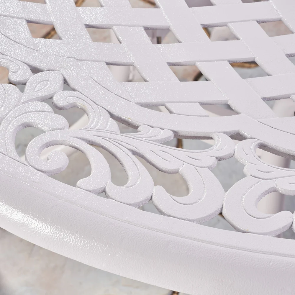 Phoenix Traditional Outdoor 4 Seater Round Cast Aluminum Dining Set by Christopher Knight Home