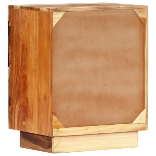 NNEVL Bedside Cabinet 40x30x50 cm Solid Reclaimed Wood
