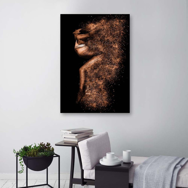 Feeby Obraz, Piękna kobieta w złotym pyle 40x60