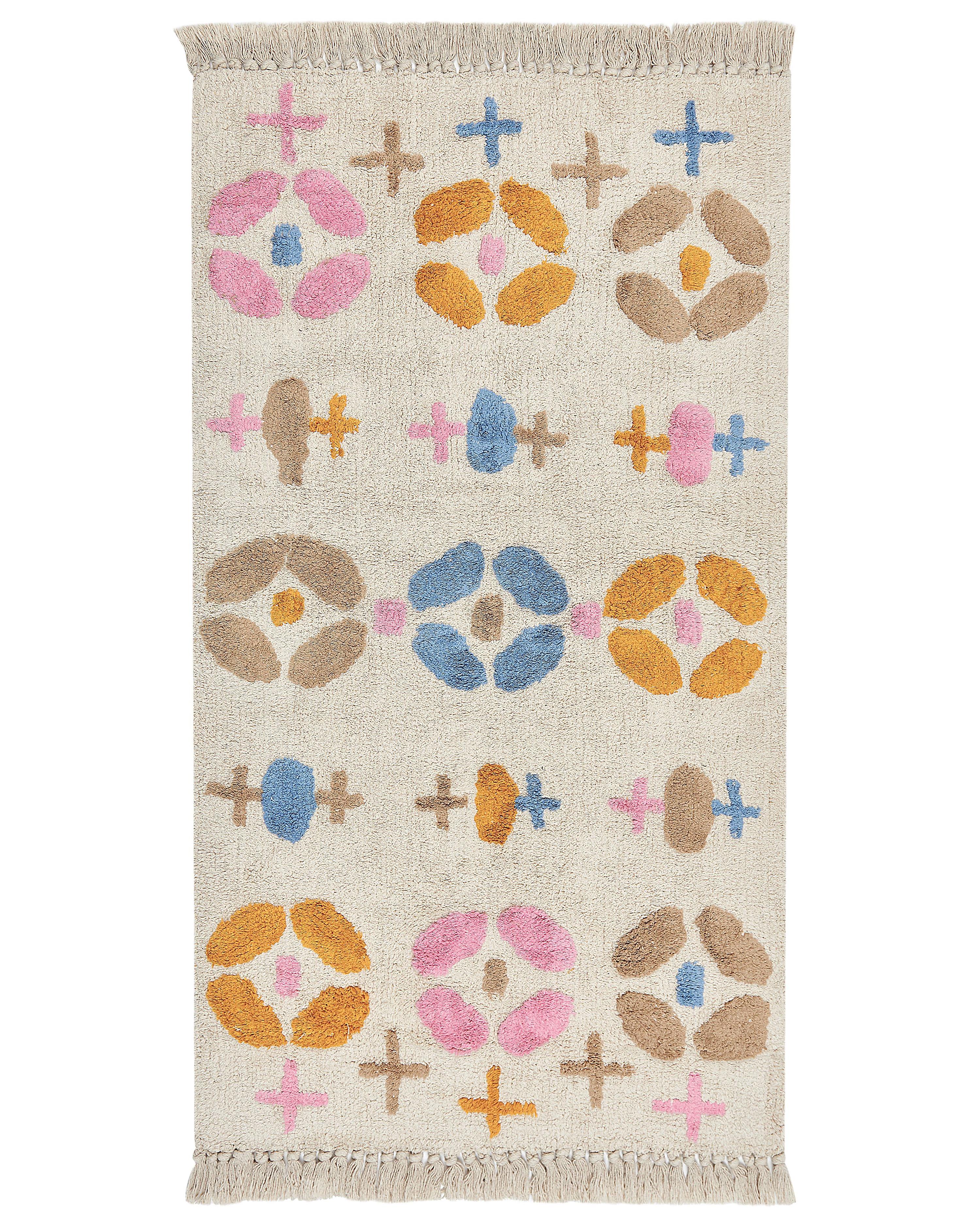 Kids Rug DARAN Multicolour 80 x 150 cm Cotton