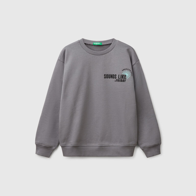 100% cotton sweatshirt with print