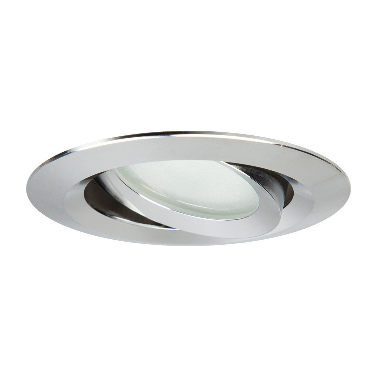 Oprawa wpuszczana okrągła chromowana LAGOS 1xGU10x8W IP65 Light Prestige