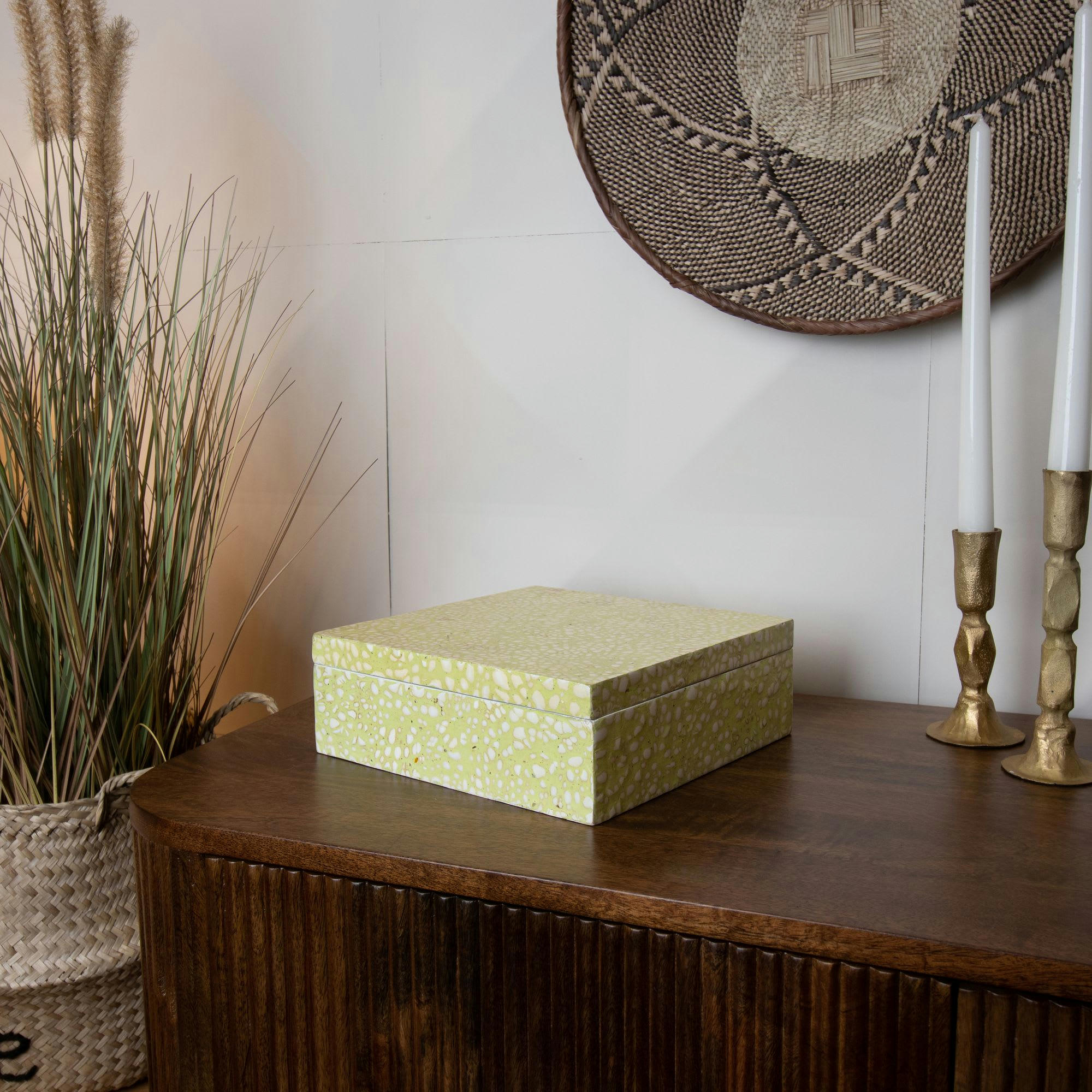 TULUM - Boîte en coquille d'œuf vert