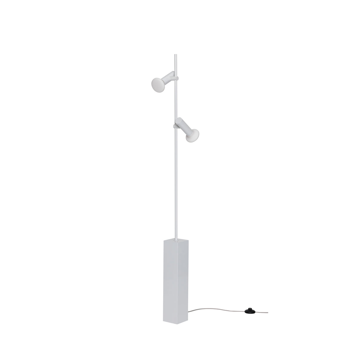 Hübsch vloerlamp Set - glas/ijzer - 18x20xh160cm