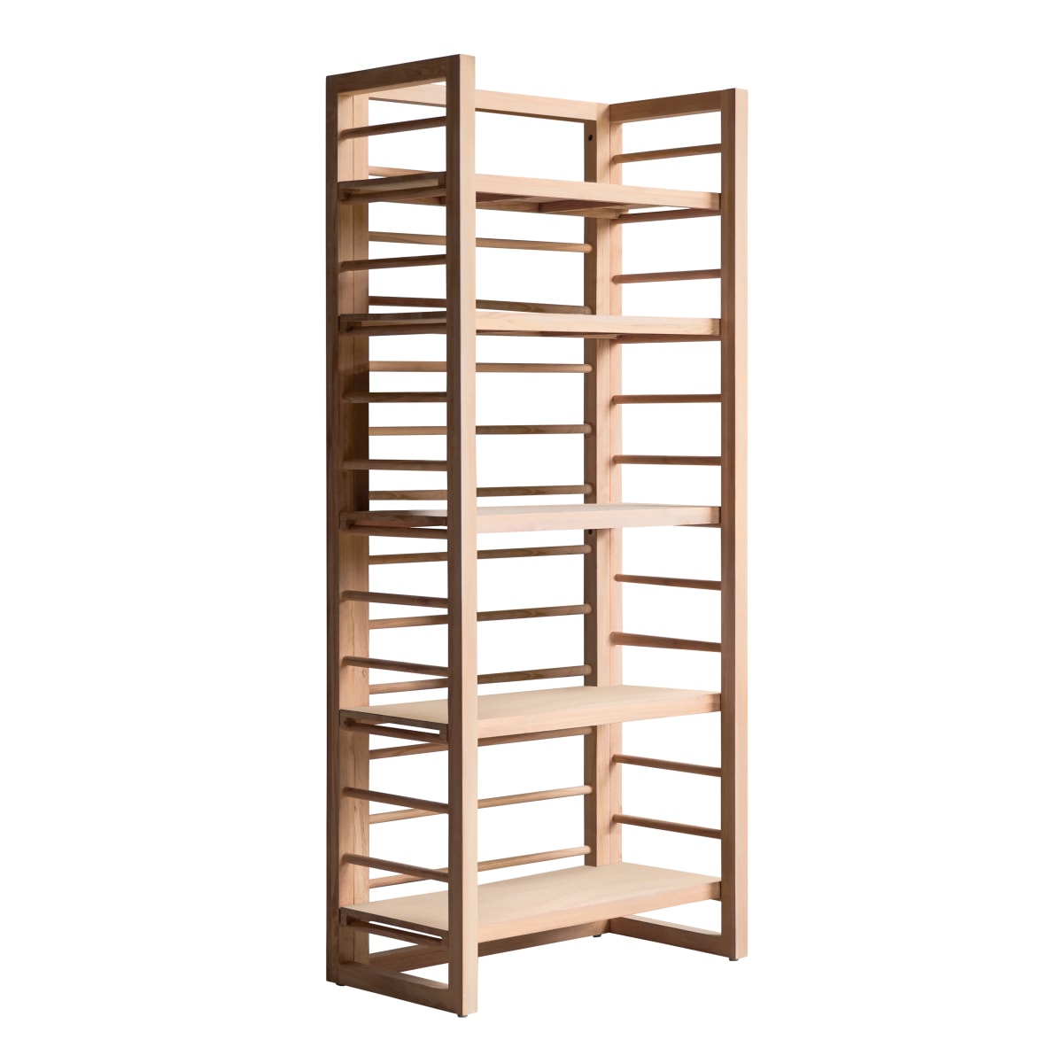 Tikamoon - Sera - Hoge boekenkast van massief teakhout