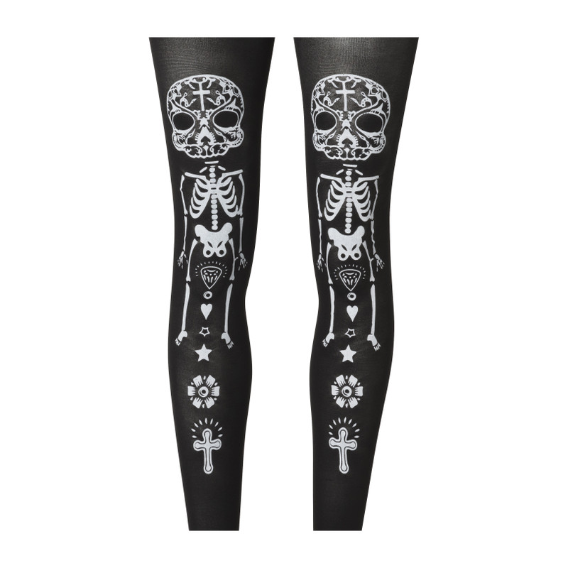 Panty halloween skelet - one size