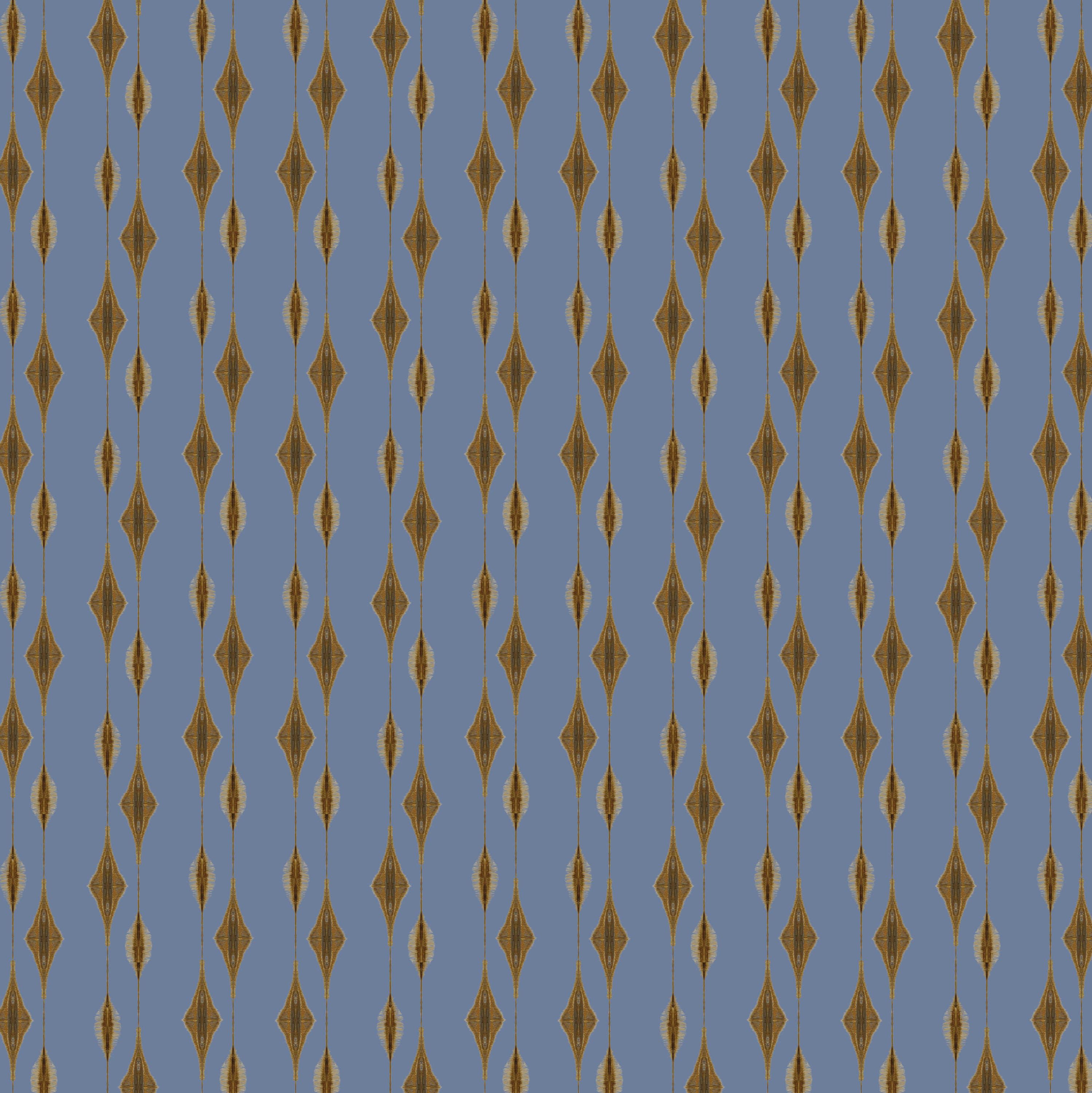 Catchii Behang Ikat Flores blue