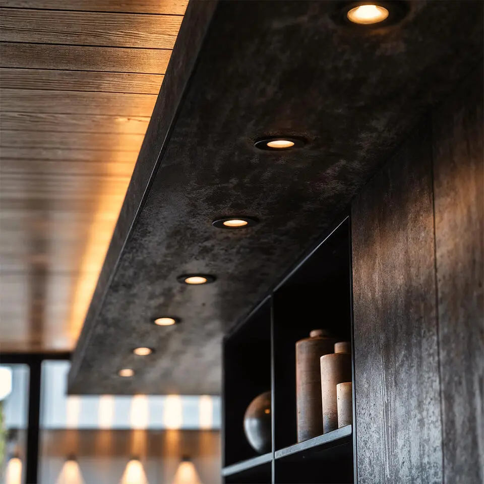 Qazqa inbouwspot cisco zwart gu10