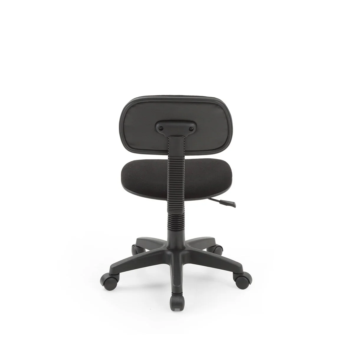 Armless, Adjustable, Swiveling Kids Desk Chair, Black