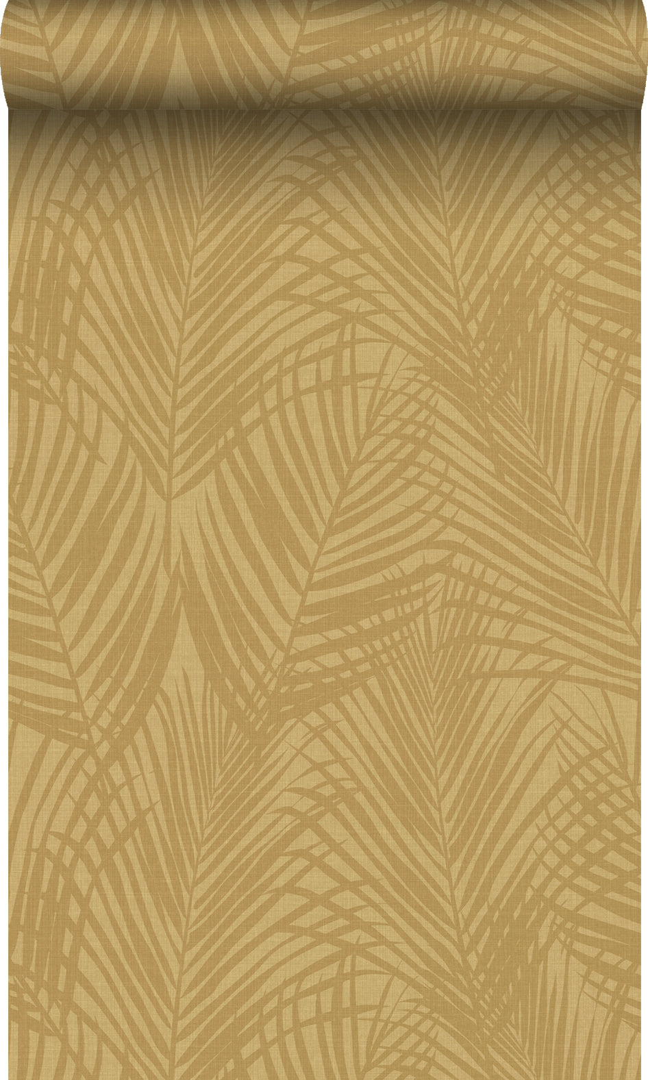 Origin Wallcoverings behang palmbladeren okergeel - 53 cm x 10.05 m - 347807