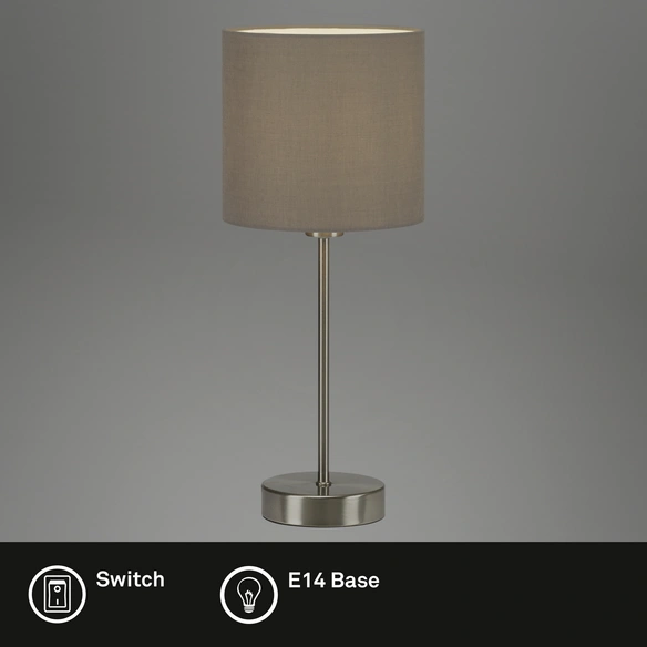 LED-Tischleuchte »FABRIC«, beige, Höhe: 38,5 cm, ohne Batterie