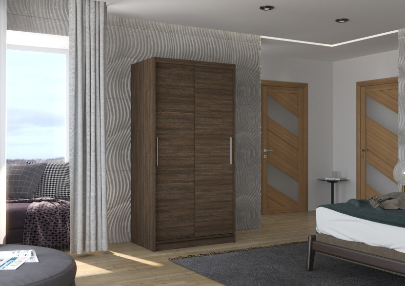 Szafa przesuwna ASTEN 100 Choco