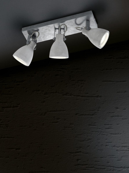 Spot listwa szary CONCRETE3xGU10x42W wym:18x35x10cm IP20 Trio
