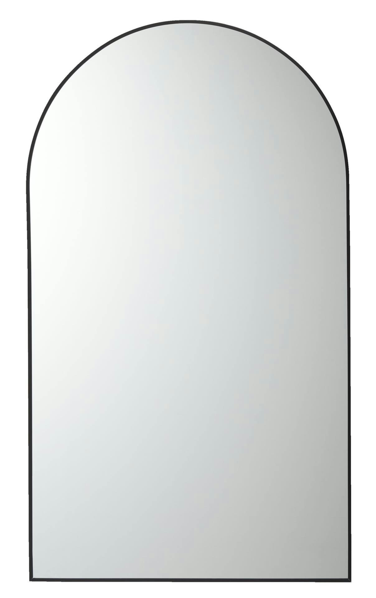 CANVAS Bowden Metal Arch Wall Mirror, Matte Black, 22 x 38-in