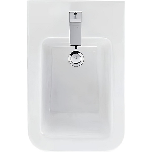 Bidet céramique traditionnelle SANINDUSA a poser au sol Advance blanc (robinet et vidage non inclus)