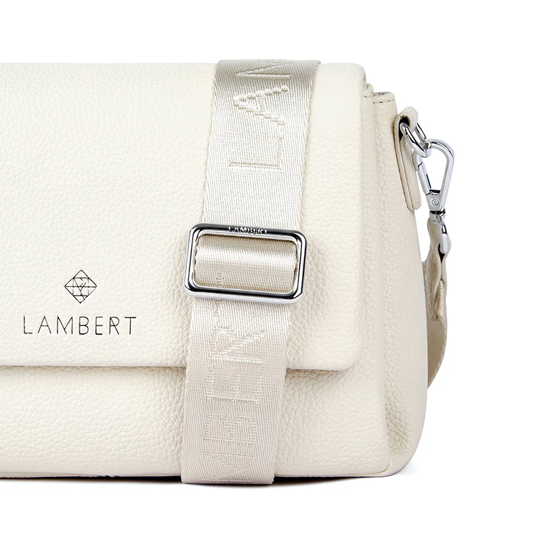 The Judy – Porcelain Vegan Leather Crossbody Bag
