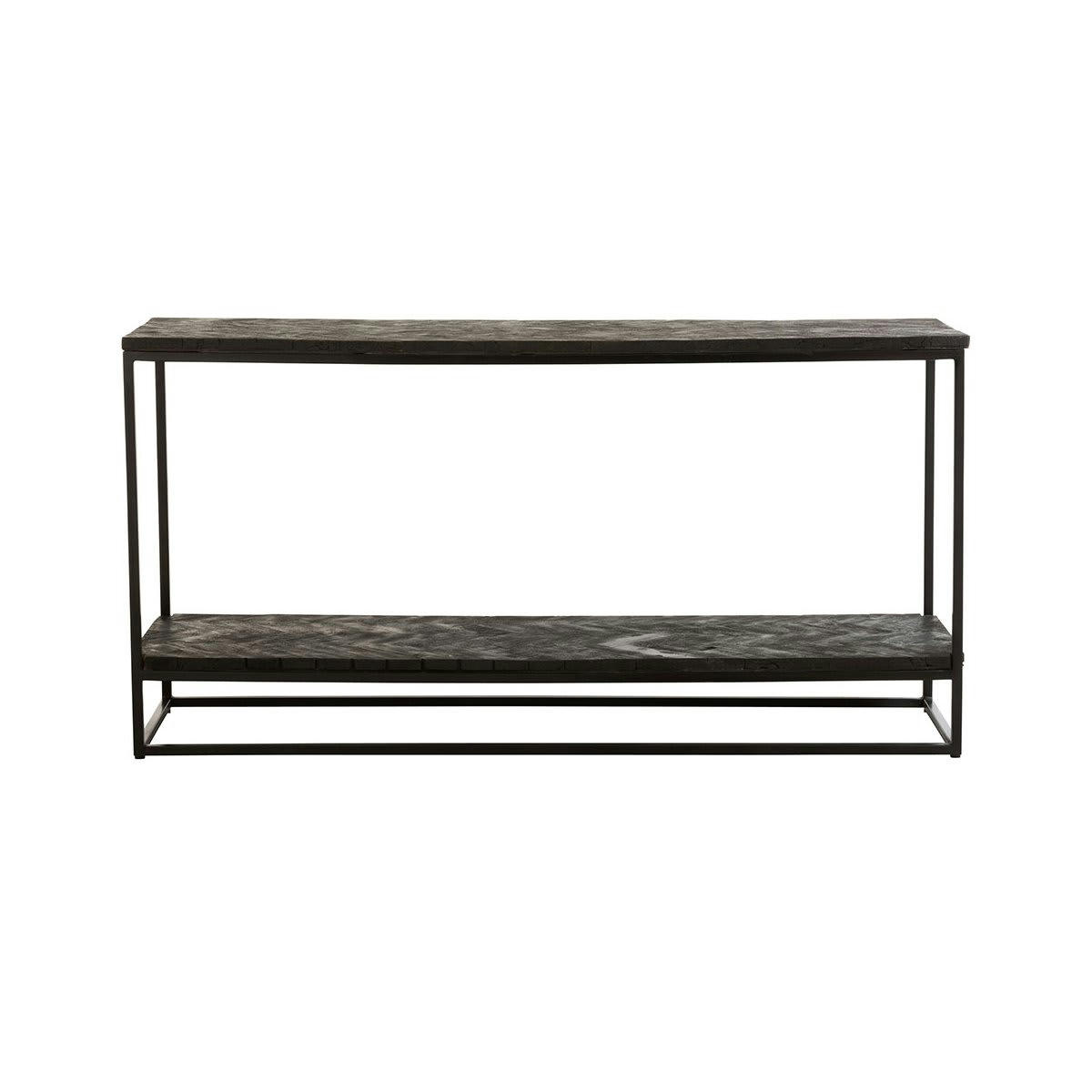 KIOLO - Console tendance en bois chevrons