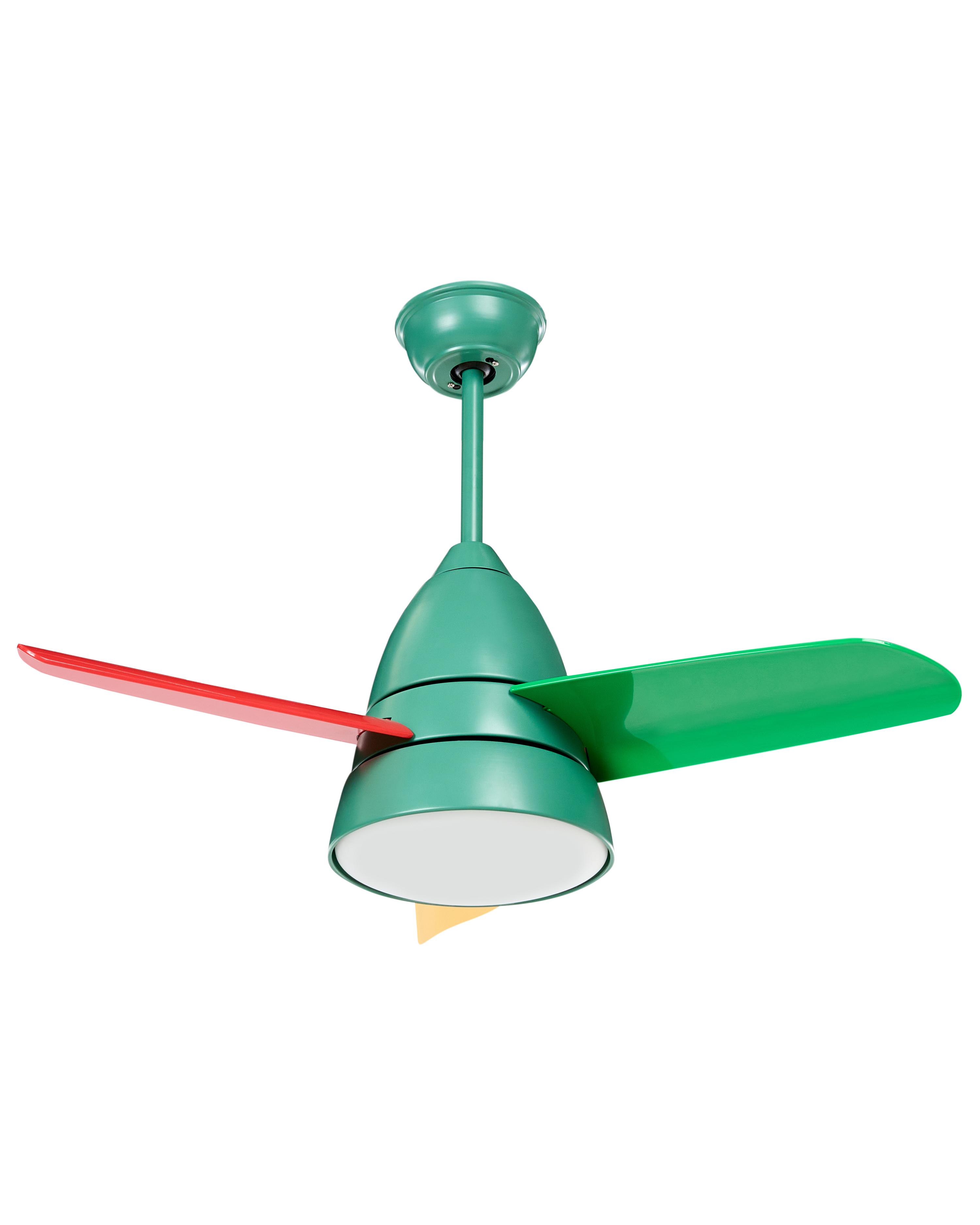 Ceiling Fan with Light STRAWBERRY with Remote Multicolour