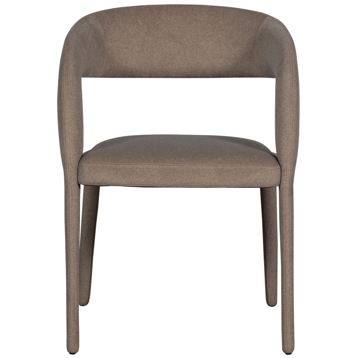 vtwonen eetkamerstoel Arms - Bruin - Polyester - 80x60x54