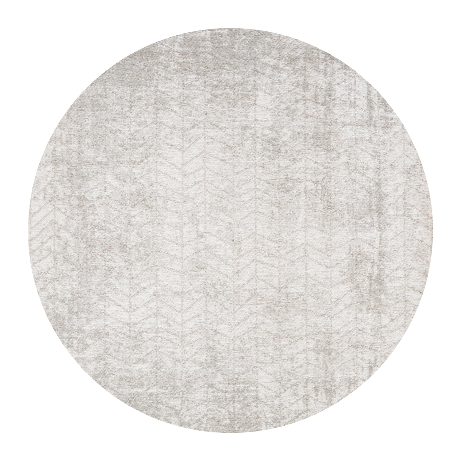 Louis de Poortere Jacob's Ladder Vloerkleed Ø 240 cm - White Plains