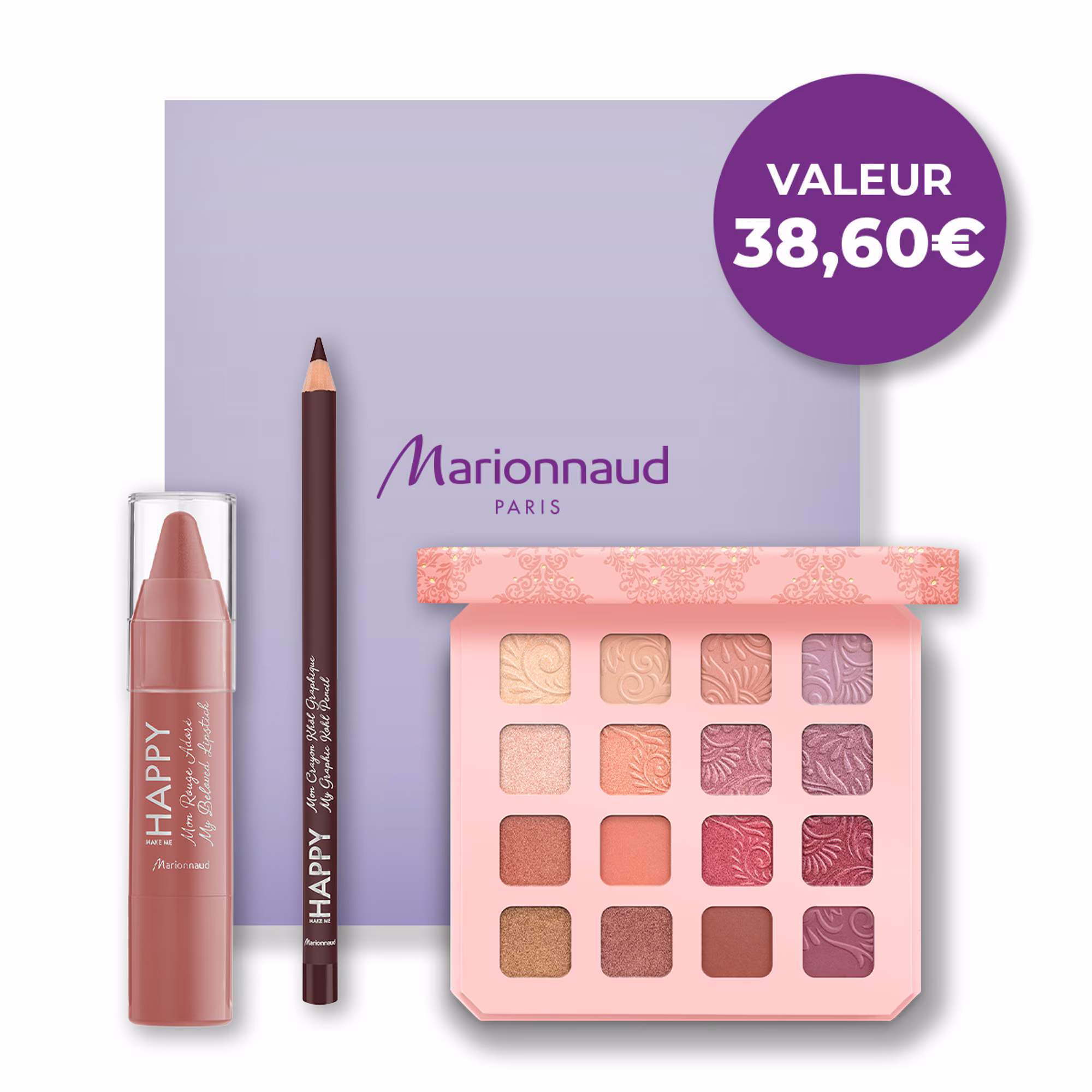 LES IDÉES CADEAUXPochette maquillage yeux et lèvres - moyenne