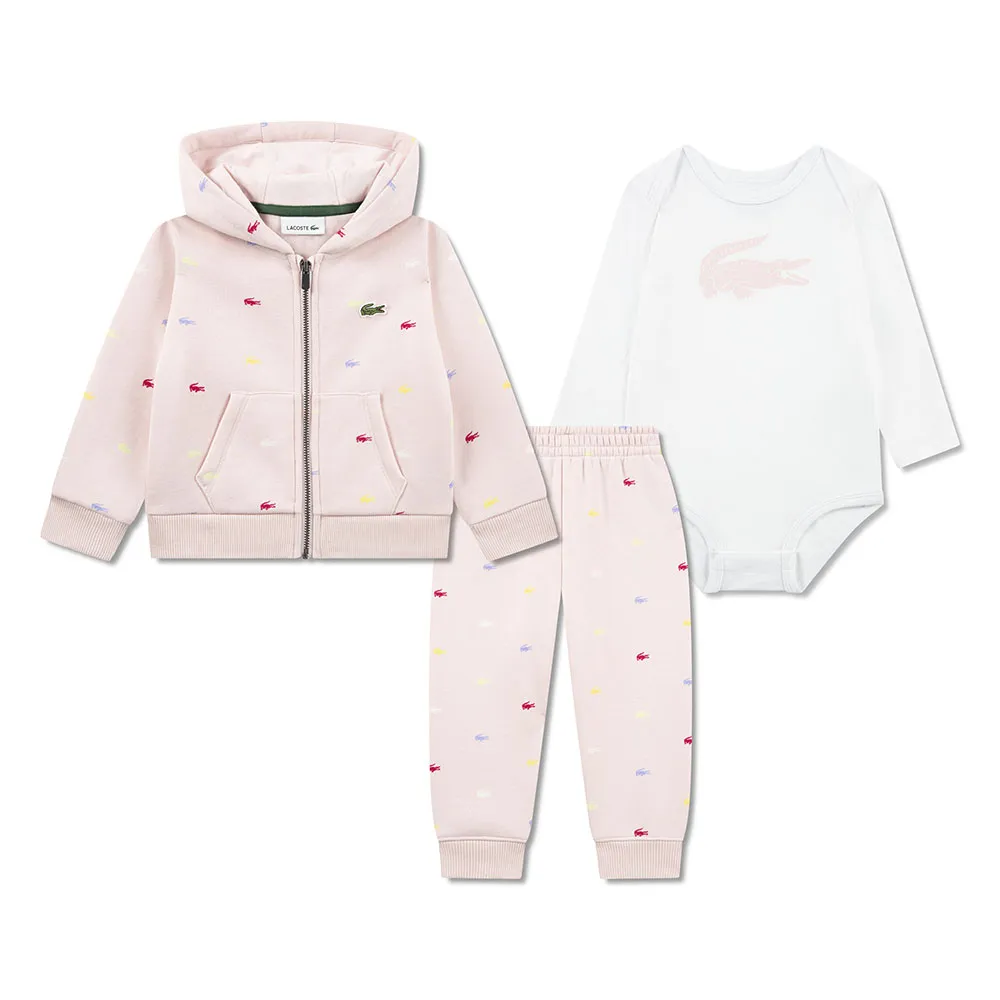 Lacoste Kids Print Fleece long sleeve set