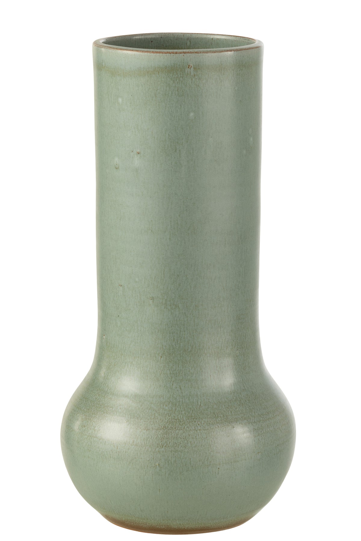J-Line vaas Organic - keramiek - grijsblauw - 40 cm hoog