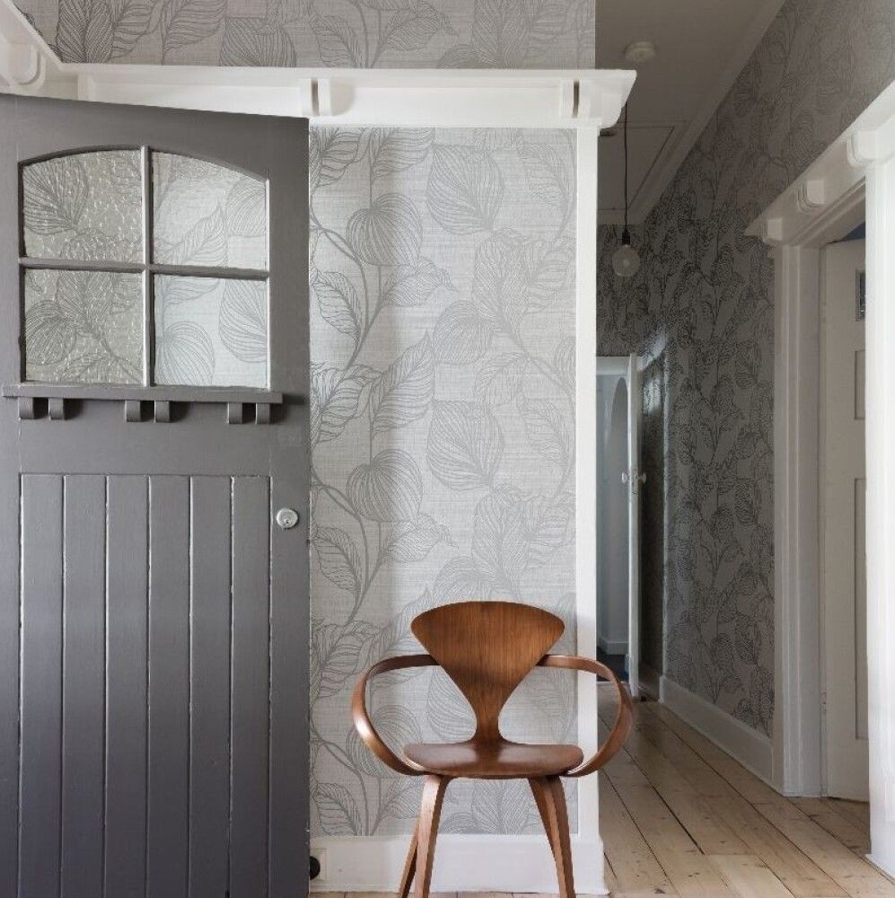 TAPET NON-WOVEN G&B ROYAL PALM MOONSTONE GRÅ