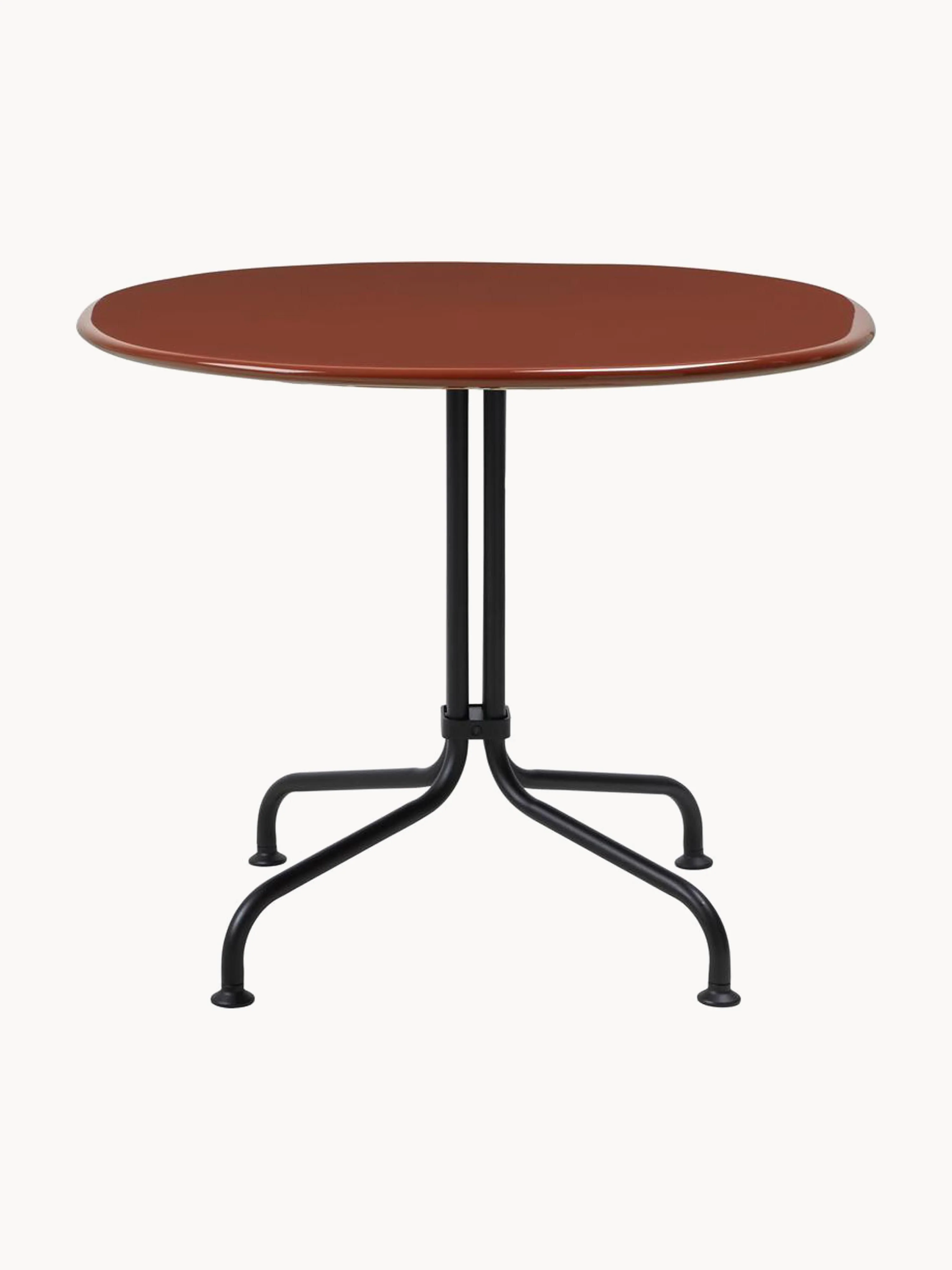 Runder Bistro-Tisch Carmel mit Keramik-Tischplatte, Ø 75 x H 73 cm